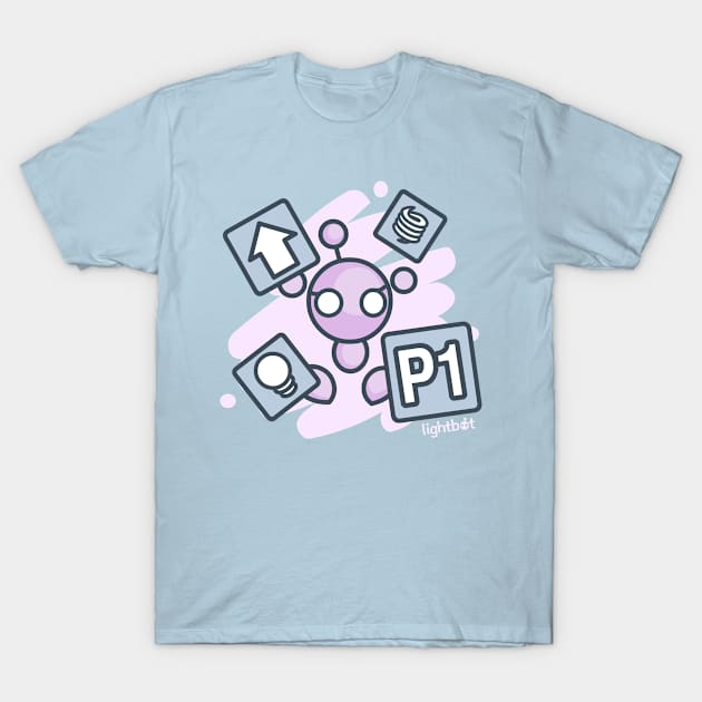 Lightbot Pink T-Shirt by Lightbot